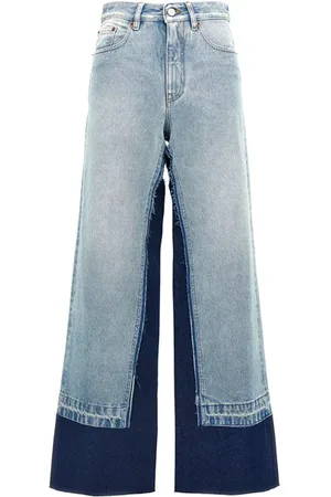 Maison Margiela Jeans inserti contrasto