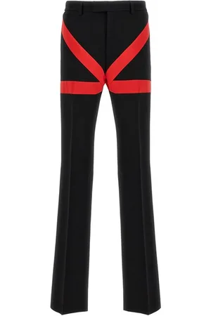 Salvatore Ferragamo Pantalone inserti a contrasto
