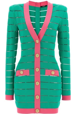 Balmain Abito bicolor maglia