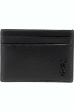 Saint Laurent Portacarte pelle logo