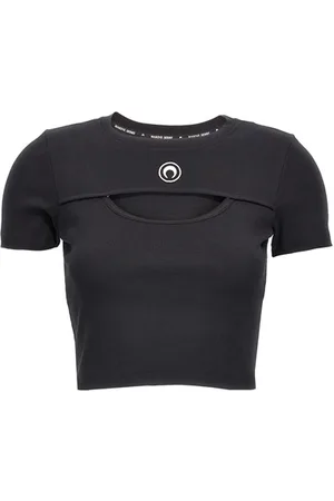 Marine Serre T-shirt cropped 