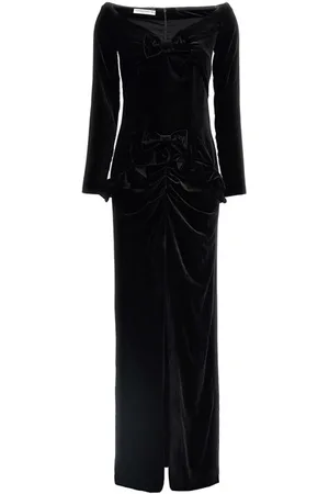Alessandra Rich Abito off the shoulder velluto