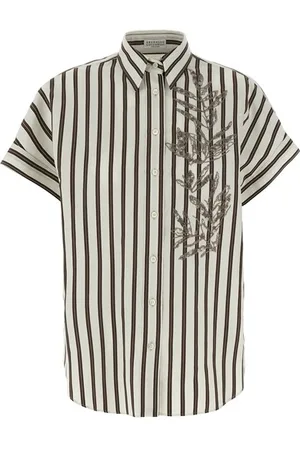 Brunello Cucinelli Camicia ricamo