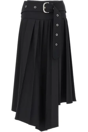 OFF-WHITE Gonna midi pieghe