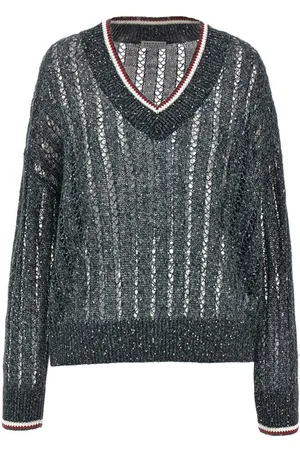 Brunello Cucinelli Maglia Dazzling Ribbed Net
