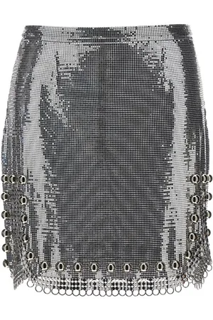 Paco rabanne Gonna maglia metallica