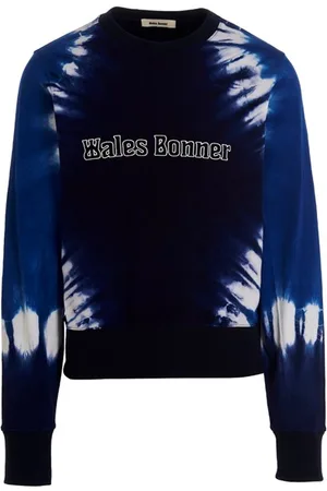 WALES BONNER Felpa tie dye ricamo logo