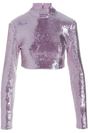 ROTATE Top cropped paillettes