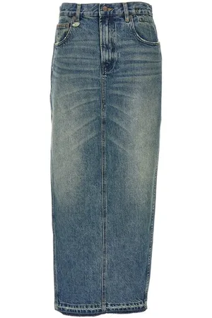 R13 Gonna midi denim