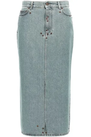 Moschino Gonna denim rivetti
