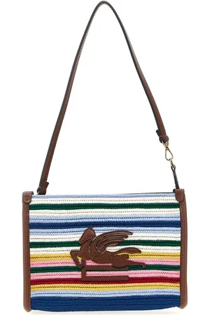 Etro Pouch viscosa righe