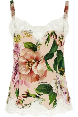 Dolce & Gabbana Top seta floreale