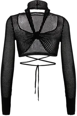ANDREADAMO Top cropped traforata