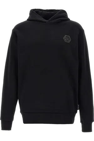 Philipp Plein Felpa con cappuccio patch logo