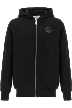 Philipp Plein Felpa con cappuccio patch logo