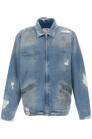 Maison Margiela Giacca denim effetto used