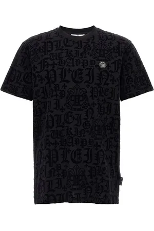 Philipp Plein T-shirt logo velluto