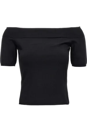 Alexander McQueen Top off the shoulders