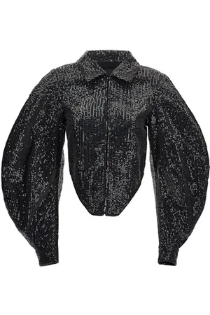 ROTATE Giacca cropped paillettes
