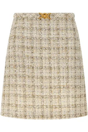 VERSACE Gonna mini tweed