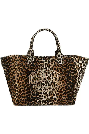 Ganni Shopping oversize leopard
