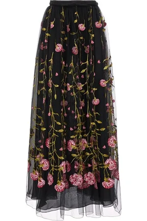 Giambattista Valli Gonna ricamo floreale