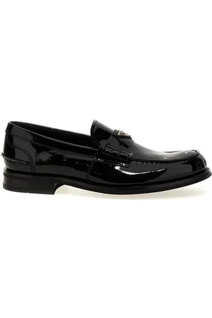 Prada Mocassino vernice logo