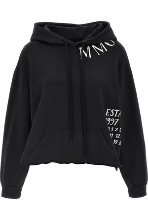 Maison Margiela Felpa con cappuccio taglio vivo