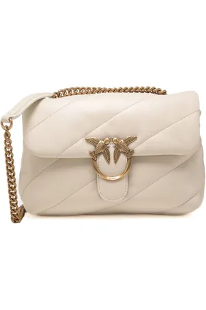 Pinko Love bag classic puff maxi quilt avorio oro