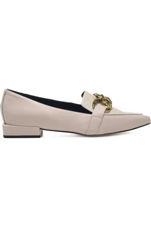 ANDREA PINTO Scarpe basse donna con dettaglio catena sul davanti in pelle