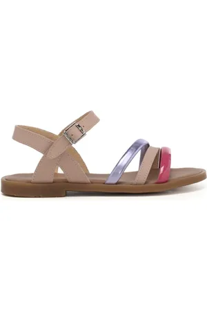 Nero Giardini Sandali da bambina con fascette multicolor rosa cipria