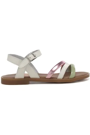 Nero Giardini Sandali da bambina con fascette multicolor bianco