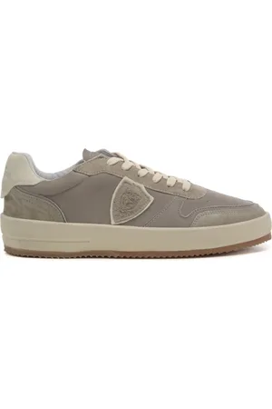 Philippe model Sneakers da uomo nice low man in vera pelle scamosciata grigio gris