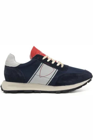 Philippe model Sneakers da uomo tour low man in vera pelle bleu white