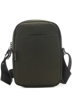 Samsonite Tracolla da uomo con chiusura con zip e logo sul davanti verde