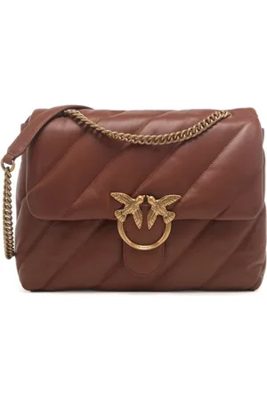 Pinko Love bag big puff maxi quilt marrone