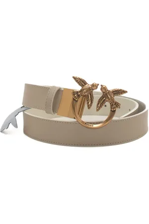 Pinko Cintura reversibile da donna love berry sabbia bianco