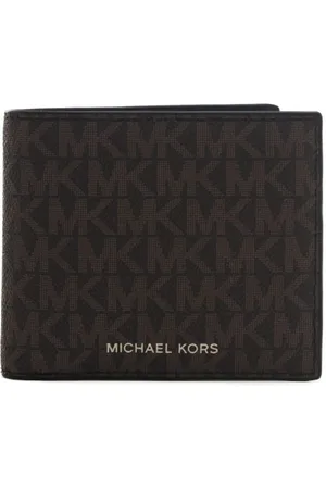 Michael Kors Portafoglio a libro con logo e tasca per monete nero