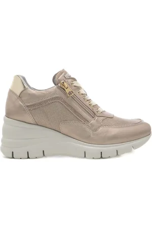 Nero Giardini Sneakers da donna con chiusura con lacci e zip platino