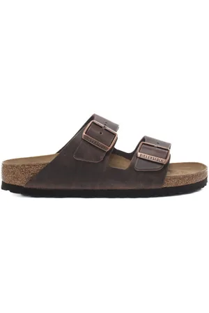 Birkenstock Sandali da donna arizona in vera pelle oliata habana