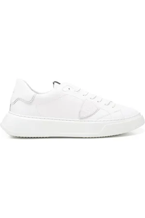 Philippe model Sneakers uomo temple in vera pelle bianca