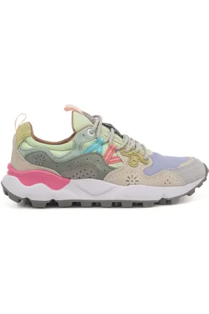 Flower Mountain Sneakers da donna yamano 3 in tessuto tecnico e suede grigio e lilla