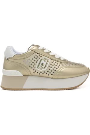 Liu Jo Sneakers da donna dreamy 11 con tomaia traforata a quadri oro