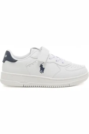 Ralph Lauren Sneakers da bambino masters court ps bianche e blu