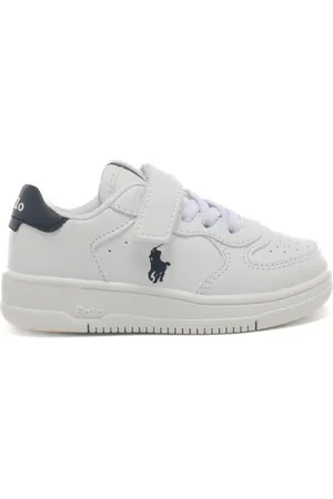 Ralph Lauren Sneakers da bambino masters court ps bianche e blu