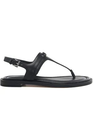 Michael Kors Sandali infradito da donna mandy thong in vera pelle neri