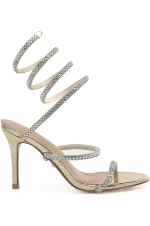 Twenty Fourhaitch Sandali eleganti da donna zeja con fascette con strass all over oro