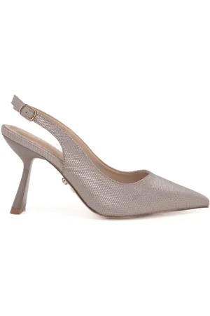 Twenty Fourhaitch Slingback alti da donna delfino con tacco scultoreo nude