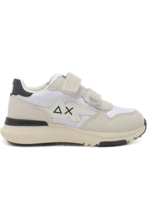 sun68 Sneakers da bambino con logo sulla parte esterna e sul retro bianche