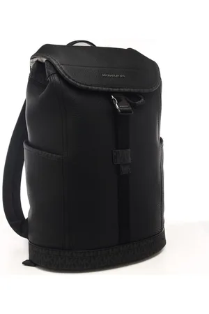 Michael Kors Zaino da uomo in pelle martellata con logo lettering in metallo sul davanti